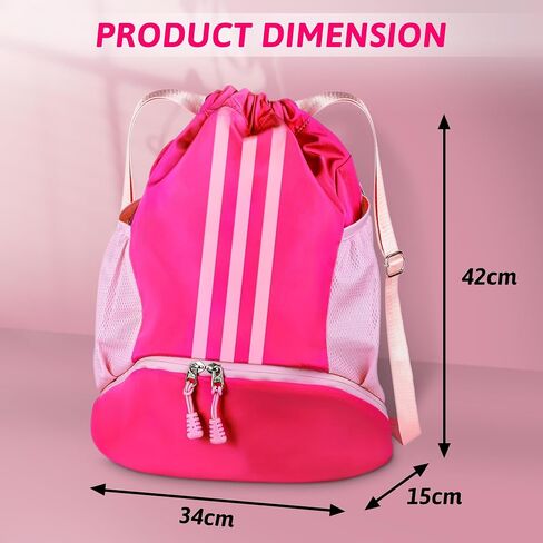 Soccer Bag, for up to Size 7 Basketball & Size 5 Soccer Ball, Youth Soccer Bag, Boys Soccer Backpack, Basketball Bag, Drawstring Backpack for Football Volleyball Soccer Equipment Bags in Saudi Arabia