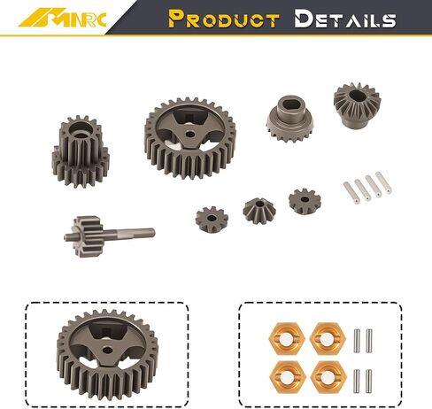 40CRO Steel Transmission Gear Kit & Brass Whex hex Kit for Losi Micro B Micro-T RC Progrants Part in Saudi Arabia