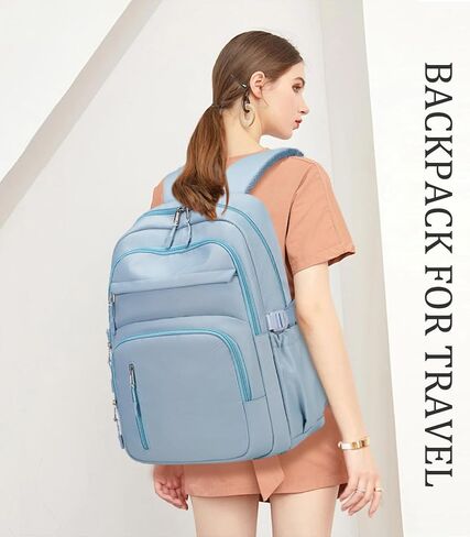 JIANYA Laptop Backpack for College Women Travel Backpack Big Student School Bag, Water Resistant Fits 15.6" Notebook in Saudi Arabia