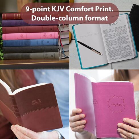 Printualist Personalized Gift Bible Custom Photo & Text, KJV, Navy, Value Thinline, King James Version, Red Letter Edition, Comfort Print, Faux Leather in Kuwait