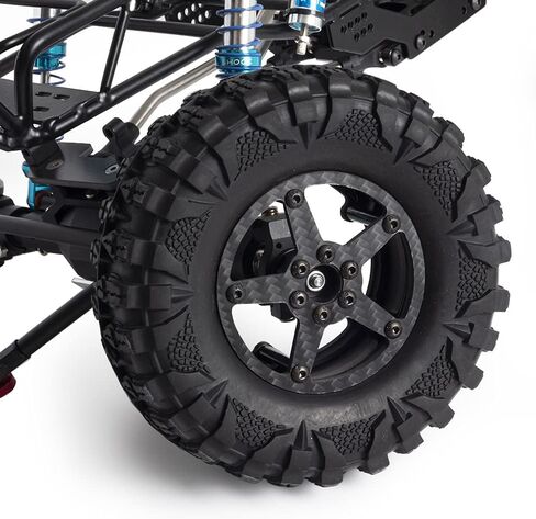 2.2 عجلات ألياف الكربون حافة 1/10 RC Crawler LCG LCEATER RIGS CAPRA SCX10 PRO GSPEED V4 TRX4 ENDURO ERDARDORES (4PCS C) in Kuwait