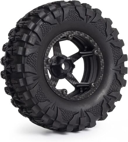 2.2 عجلات ألياف الكربون حافة 1/10 RC Crawler LCG LCEATER RIGS CAPRA SCX10 PRO GSPEED V4 TRX4 ENDURO ERDARDORES (4PCS C) in Kuwait
