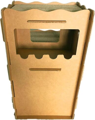 Seny Cardboard Cat House with Cat Scratcher Three-Story W30 X D14 X H26 in Saudi Arabia