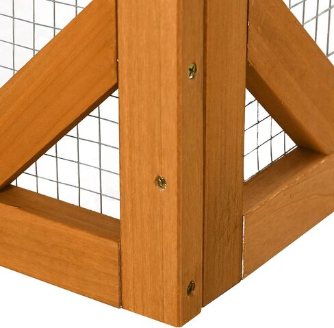 PawHut Outdoor Cat House, Catio Wooden Feral Cat Shelter, Cat Cage with Platforms, Large Enter Door, Weather Protection Asphalt Roof, 71" L, Brown in Kuwait