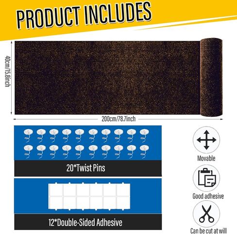 Cat Scratch Couch Furniture Protector, Adhesive Cat Scratch Pad Deterrent for Furniture, DIY Climbing Scratcher for Indoor Cats (Light Grey, 39.3x15.8 in) in Saudi Arabia
