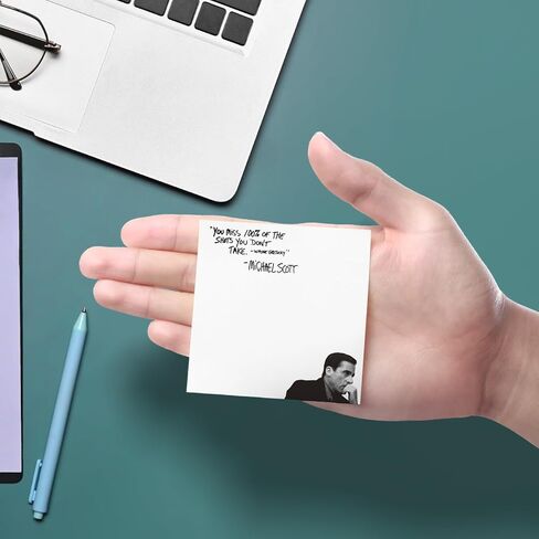 ملاحظات لزجة مضحكة لطيفة 4 منصات ، وسادات الملاحظة اللزجة المكتبية مايكل هذا ما قالته ، هدايا مكتب الملاحظات اللزجة اللطيفة ، وسادات الملاحظات ذات الوحدة الذاتية ، مجموعة من 4 in Kuwait