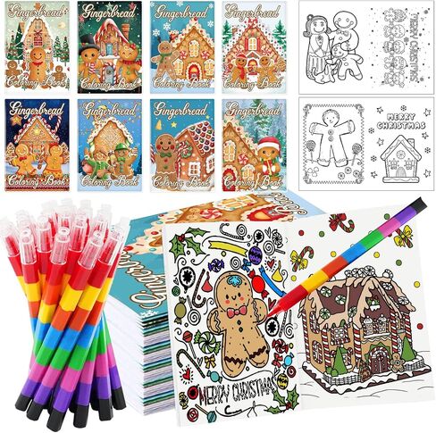 48 PCS Christmas in July Coloring Books Bulk Mini Colling Books for Summer July July Christmas Party Form in Kuwait