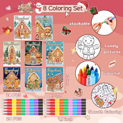 48 PCS Christmas in July Coloring Books Bulk Mini Colling Books for Summer July July Christmas Party Form in Kuwait
