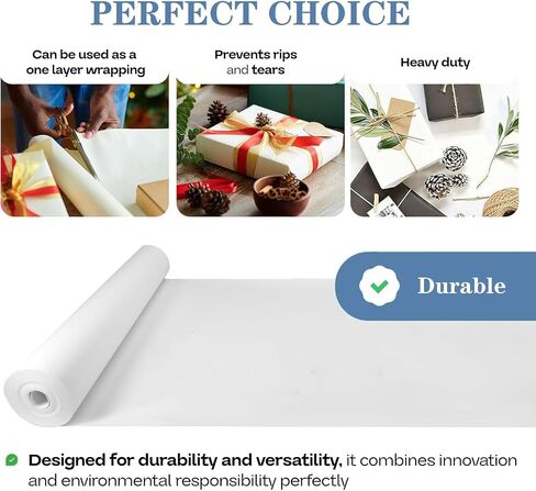 لفة ورق التعبئة البيضاء 17 "W x 350'l ورقة ورق الصحف للتعبئة ، والتحرك واللف ، والتعبئة والتغليف الصحف لتحريك اللوازم ، وورق الصحف لرسم صياغة 1 حزمة in Kuwait