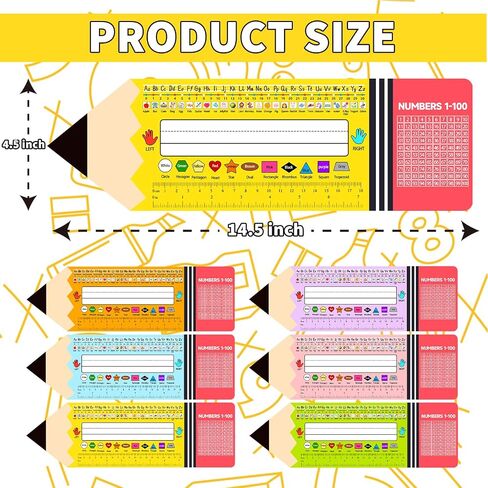 Classroom Pencil Name Tags for Desk Pencil Themed Classroom Decor Self Adhesive Name Plates for Class Room Student Name Tags for Desks Desk Plates for 1st Grade 2nd Grade Kindergarten Table in Saudi Arabia