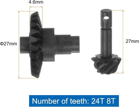 سيارة Uxcell Steel Diff Gear Steel، 33T 8T Helical Gear RC، مجموعتان لـ SCX10 in Kuwait