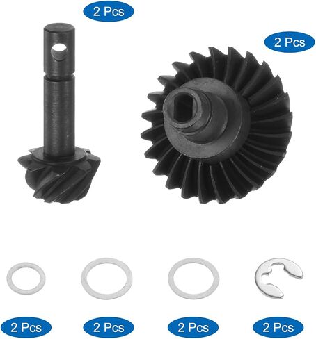 سيارة Uxcell Steel Diff Gear Steel، 33T 8T Helical Gear RC، مجموعتان لـ SCX10 in Kuwait