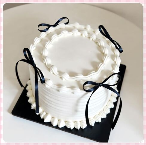 30 Pack Bow Cake Toppers Black Bows for Cake Coquette Themed Bow Cupcake Toppers Black Bow Birthday Decorations for Baby Shower Birthday Wedding Bachelorette Party Supplies in Kuwait