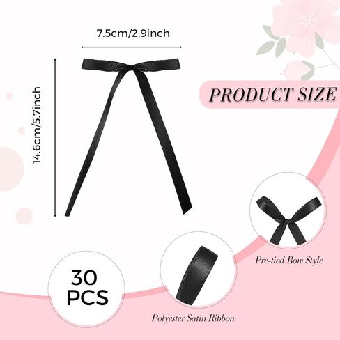 30 Pack Bow Cake Toppers Black Bows for Cake Coquette Themed Bow Cupcake Toppers Black Bow Birthday Decorations for Baby Shower Birthday Wedding Bachelorette Party Supplies in Kuwait