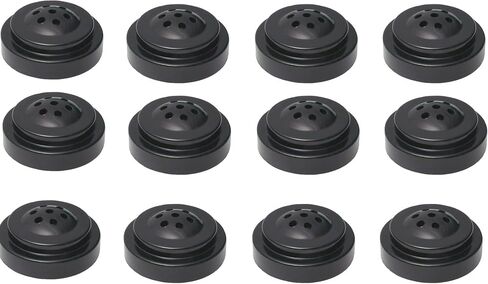 Box of 12 Black Miniature Flag Stands, Holders For Almost All Small Mini Office and Table 4"x6" Stick Flags; Holds All Import and US Manufactured 4x6 Table/Desk Flags (1-Hole Black Flag Stands) in Saudi Arabia