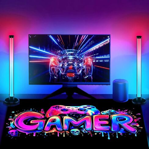 لوحة الماوس ألعاب Gamer ، وحدات التحكم في لعبة Blacklight جمجمة رعب مقاومة للماء ، حصيرة فأر كبيرة ، 31.5 "× 11.8" هيكل عظمي متوهج ممتد غير انزلاق ، لوحة مفاتيح المكتب والمنزل in Kuwait