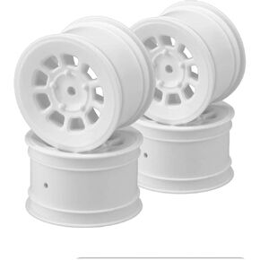 JConcepts Inc. 9 shot - B7 | B6.4 | B74.2| YZ2 | YZ4 | XB2 | XB4 | LD3 | L1R 2.2" rear wheel white - 4pc JCO3398W Electric Car/Truck Option Parts