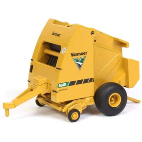 Vermeer Model 604R Round Hay Bailer w Hay Bale 1:64 Scale Diecast Model - Speccast - Cust1639