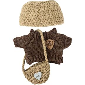 3 Set Doll Clothes Compatible with 15cm & 17cm Lbu, Fashion Clothes Crochet Cute Outfit for Lbu (NO Doll)