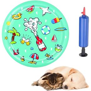 AIIONP Water Mat for Cats Dogs, 2025 New Thickened Cat Water Mat with Fish, Pet Cat Water Bed Play Mat, Cool Comfort Water Sensory Playmat for Pet & Kids (D, 25.6)