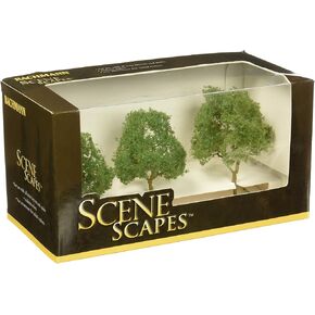 Bachmann Trains - SCENE SCAPES - 3"- 4" ELM TREES (3 per box) - HO Scale