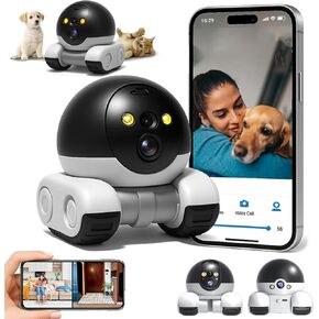 Distancebot Pro, Distant Bot, Distance Bot, Robot for Long Distance, 25-Day Battery/1080p HD/WiFi Version/2 Way Talk/HD Night Vision/App Control/ No Distance Limit/Abnormal Message Reminder (Standard)