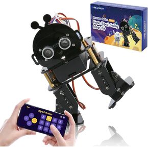 Biped Robot Kit STEM Toys Science Kit for Kids, Bionic Bipedal Robotics Programmable Coding Crafts Set for Arduino ESP32, Birthday Gift for Age 8-12 Boys Girls Teens
