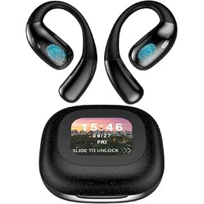 AI Translation Headphones with 140+ Language Instant Translator, Ultra-Long Playtime Hi-Fi Sound, Bluetooth 5.3 Touchscreen for Business Travelers & Multilingual Meetings