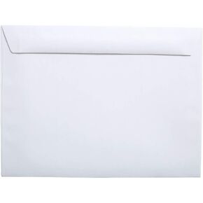 Staples 473009 Wove Side-Opening Booklet Envelopes 9-Inch X 12-Inch White 100/Bx