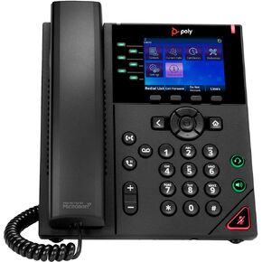 Poly Obi VVX ​​350 IP Phone - Corded - Corded - Desktop ، Wall Mountable - Black - TAA متوافق