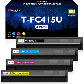 T-FC415U Toner Cartridge Replacement for Toshiba T-FC415U Toner T-FC415U-K T-FC415U-C T-FC415U-M T-FC415U-Y Works with Toshiba E-Studio 2515AC 3015AC 3515AC 4515AC 5015AC Printer (4-Pack)