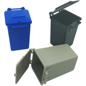 Mini Trash Can Vehicle Toy Set - Kids Pretend Play Recycling ABS Truck Set
