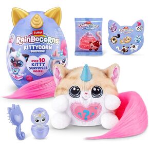 Kittycorn Surprise Series 3 (Norwegian Forest Cat) by ZURU, Plush Toy, Collectible Plush Stuffed Animal, Slime, Surprise Eggs for Girls