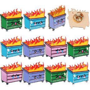 12 PCS UMMPSTER EDEALLE SHIM FAIL FABEL PINS DONAMEL PINS Empirational الموظف الموظف الهدايا