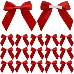 30 PCS Pink Ribbon Bows 2 "أقواس ساتان ذاتية لاصقة للرسوم ذاتية للهدية Craft DIY Wrappe Wedding Wedding Baby Shower Decorations Party Party