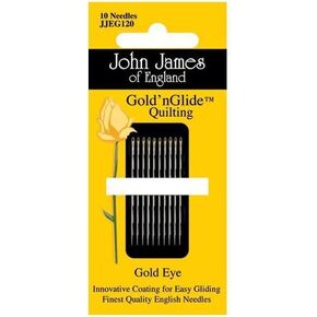 John James Gold'n Glide Quilting Needles- Size 9