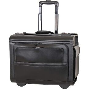 Leather Rolling Computer & Catalog Case (Black)