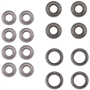 RC Car Accessories Compatible with Tamiya for TT-02 for TT-02D 1/10 RC Car Upgrade Parts Spare Replacement Accessories 16Pcs Ball Bearing Kit