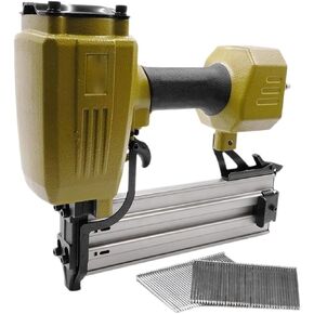 Oil-Free Pneumatic Staple Gun ST64 Pneumatic Nail Gun Home Air Stapler Pneumatic Steel Nail Gun Concrete Nail Gun Nail Length 18-64mm
