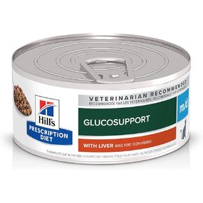 Hill's Prescription Diet m/d GlucoSupport Chicken & Liver Stew Canned Cat Food, Veterinary Diet, 2.9 oz., 24-Pack Wet Food in Kuwait