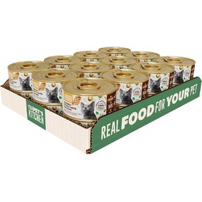 YOUR PET'S KITCHEN Canned Wet Cat Food, Chicken Stew & Herb Flavors - 3 oz Cans (Pack of 24), Made in The USA with Real Chicken