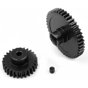 Compatible with WLtoys A959-B A969-B A979-B K929-B 1/18 RC Car Upgrade Parts Metal Diff Main Gear 42T + Motor Gear 27T RC Car Accessories