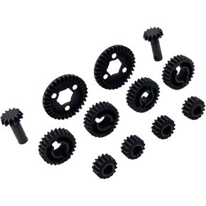 RC Parts Compatible with MJX H12Y Rc Car Upgrade Modification Accessories Parts Front and Rear Axle Size Gears Door and Axle Cover Gears