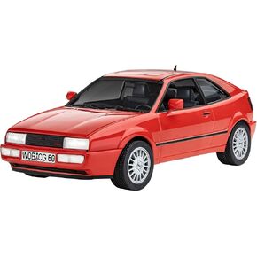 Revell Gift Set 05666 35 Years VW Corrado“ 1:24 Scale Unbuilt Plastic Model Kits with Contacta Professional Glue, Paintbrush & Selected Aqua Color Paints