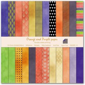 Pastel Aesthetic Scrapbook Paper 24 Sheets Soft Color Pattern Paper Double Sided Printing for DIY Card Making Scrapbook Wedding Photo Album Home Décor-12 x 12 Inches