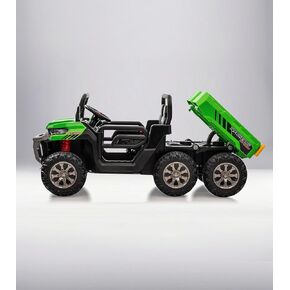 COLOR TREE 24V 2 Seater Ride On Dump Truck for Kids with 2x200W Motors, Electric Dump Bed and Shovel, Ride on UTV Car with Remote Control, EVA Rubber Tires, Ride On Toys for Boys Girls