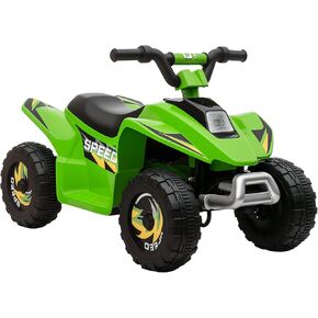 Aosom 6V Kids ATV 4-Wheeler Ride on Car, Electric Motorized Quad Battery Powered Vehicle with Forward/Reverse Switch for 18-36 Months Old Toddlers, Pink