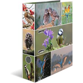 HERMA Lever Arch File Animal Worlds with Farm Animals Motif, A4, 70 mm Spine, with Inner Print, Pack of 10
