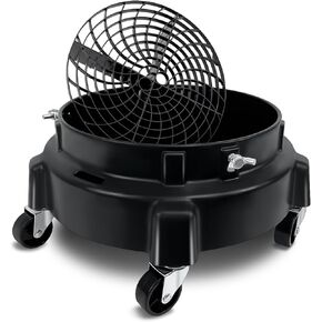 دلو دوار دوللي 5 عجلات مع صينية أدوات، دوللي طبلة متحركة مع مجموعة أدوات غسيل السيارات لمصيدة الأوساخ الإعصار، لوازم تفصيل تلقائية دلو مسطح مع عجلات للمرآب والمنزل in Kuwait