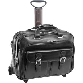 Siamod CERESOLA 46005 Black Checkpoint-Friendly 15.6" Detachable-Wheeled Laptop Case